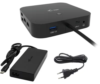 Obrázok produktu pre i-tec C31TRI4KDPDPRO100, Kábel, USB 3.2 Gen 1 (3.1 Gen 1) Type-C, 100 W, 10,100,1000 Mbit/s, Čierna, 10 Gbit/s