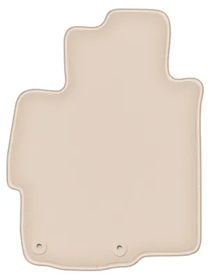 Image de Tapis conducteur moquette PREMIUM beige compatible avec Mitsubishi Lancer VIII CY (2007-2016, berline, sportback) – avec fixations – sur‑mesure
