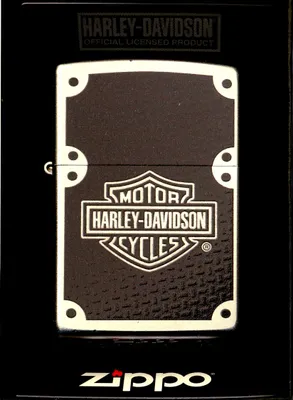 Zdjęcie produktu dla Harley Davidson Zippo zapalniczka czarna wiatroodporna metalowa wielokrotnego napelniania w pude?ku