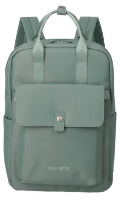 Productafbeelding van travelite vrijetijdsrugzak rugzak met laptopvak Ville Backpack 17L Sage Green groengrijs