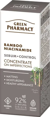 Zdjęcie produktu dla GREEN PHARMACY Bamboo + Niacinamid Koncentrat przeciwtrądzikowy 30 ml
