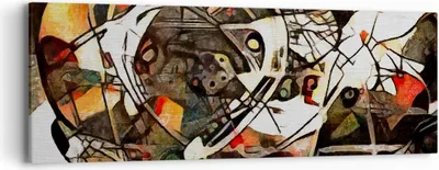 Produktbild von Bild auf Leinwand - Leinwandbild - Abstraktion modern - 90x30cm - Wand Bild - Wanddeko - Wandbilder - Leinwanddruck - Bilder - Kunstdruck - Wanddekoration - Leinwand bilder - Wandkunst - AB90x30-3452