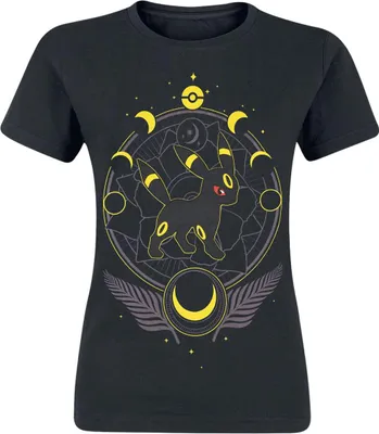 Produktbild von Pokémon T-Shirt Damen Nachtara - Floral schwarz S