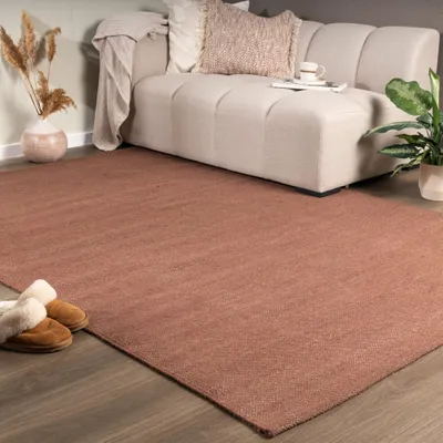Image de Volero - Tapis en laine – Reno Marron - 140x200cm