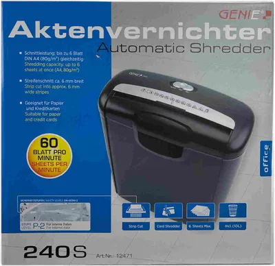 Zdjęcie produktu dla GENIE Aktenvernichter 240 S