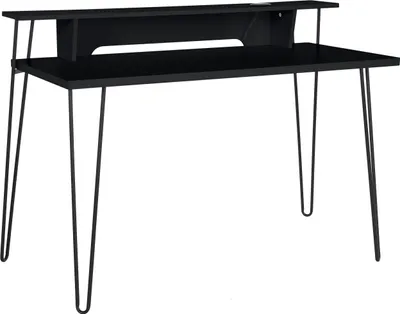 Produktbild von Schreibtisch >Hermine< in Schwarz - 115x86x58cm (BxHxT)