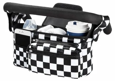 Image de Organisateur universel pour poussette, avec des porte-gourdes isothermes