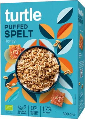 Produktbild von turtle Dinkelpops mit Honig, 300 g, Honig