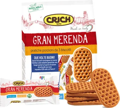 Produktbild von 6x Crich Shortbread Kekse Gran Merenda praktische Portionen von 3 Keksen 500 g
