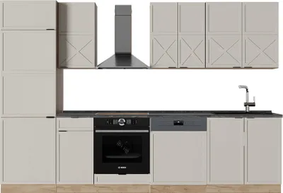 Produktbild von Küchenzeile Vicco Fame-Line GrauBeige/Goldkraft Eiche 300 cm , AP Anthrazit, Model 50505