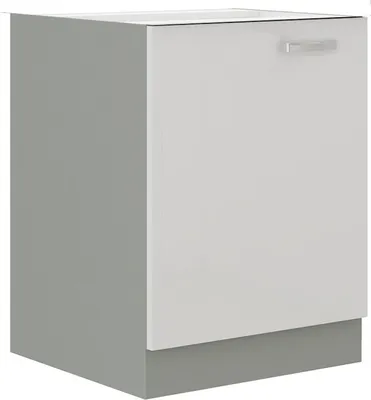 Image de Armoire inférieure à une porte ULLERIKE – largeur 60 cm, blanc / gris