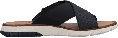 Produktbild von Rieker Herren Pantolette Klettverschluss Clog 25283, Größe:43 EU, Farbe:Blau