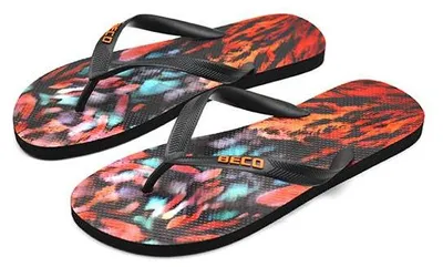 Produktbild von Beco Herren Flip-Flops | Schwarz/mehrfarbig - 42-43