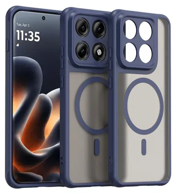 Produktbild von Motorola Edge 70 Pro Hülle - Coverup Mattes Transparentes Back Cover mit Kameraschutz - MagSafe Compatible - Blau