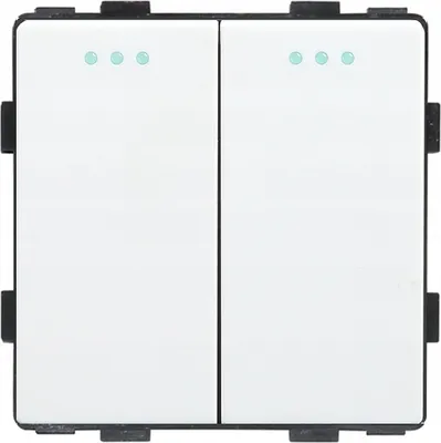 Produktbild von Lichtschalter 2P mechanischer Einsatz weiß RTX SH