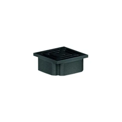 Produktbild von Dallmer Aufsatz DallDrain Pure, 100x100mm, schwarz matt