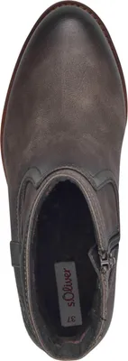 Produktbild von s.Oliver Damen Stiefelette rustikaler Boot Reißverschluss Blockabsatz 5-25306-43, Größe:39 EU, Farbe:Grau