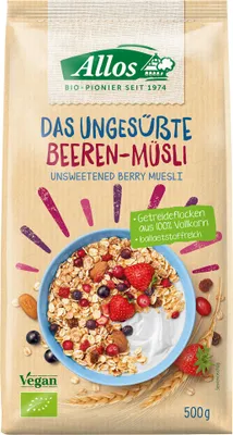 Produktbild von Allos 378188, 500 g, Gluten, Milch, Soja, Walnuss, Weizen, Sesamsamen, Deutschland, 1493 kJ, 355 kcal, 6 g