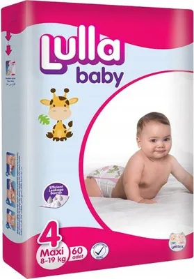 Produktbild von Lulla Baby Einwegwindeln Größe 4, 60 Stück JUMBO PACK