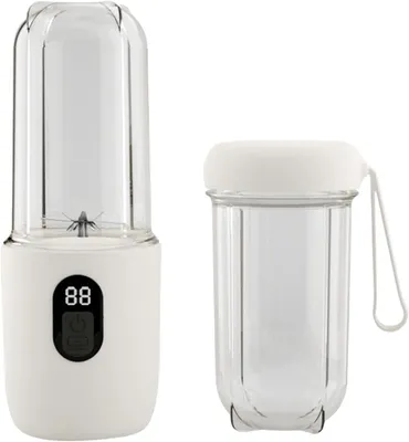 Produktbild von Wiederaufladbarer, tragbarer USB-Mixer mit Hochgeschwindigkeitsmotor für Proteinshakes und Fruchtsäfte, mit einem Fassungsvermögen von 500 ml.