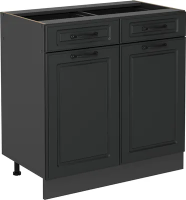 Produktbild von Küchenunterschrank Vicco R-Line Anthrazit Landhaus 80 cm ohne Arbeitsplatte, Model 53725