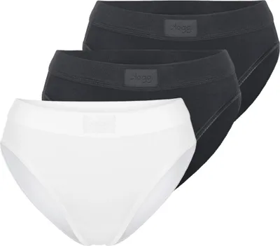Produktbild von sloggi 3er Pack Double Comfort T Tai Slip Tai-Slip mit hohem Beinausschnitt, Aus natürlicher Baumwolle, Atmungsaktiv