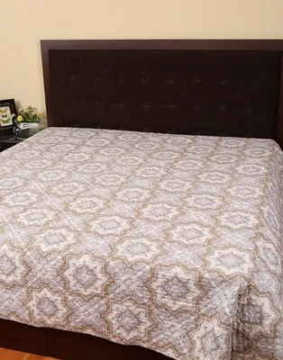 Immagine prodotto di Trapunta per letto in stile tradizionale, color grigio