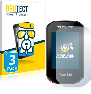 Produktbild von 3x BROTECT Schutzglas für Bryton Rider 320 Schutzfolie Panzer Folie Glas Display Schutz klar