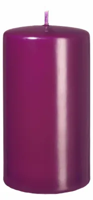 Produktbild von Flachkopf-Stumpenkerzen Brombeere 80 x Ø 50 mm, 4 Stück