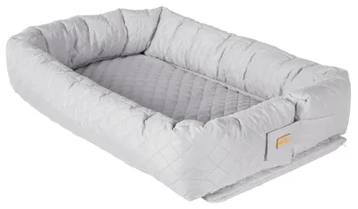 Produktbild von roba Babylounge 3 in 1 'roba Style', Kuschelnest, silbergrau, Wickelauflage, Bettschlange