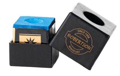 Produktbild von Kreidehalter Billard Robertson Gold mit Kreidewürfel Gold Star
