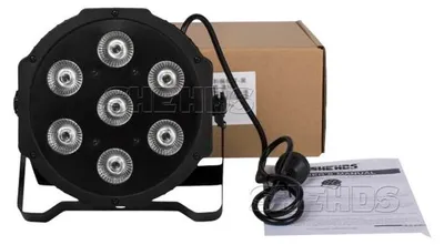 Image de Effet projecteur de scène, LED 7x12W RGBW,DMX, prise fixe 7x12W, fiche UE