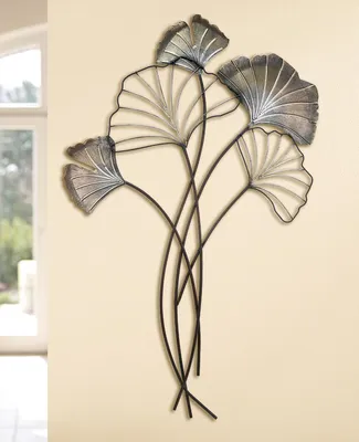 Imagen del producto de Gilde Wandrelief, Ginkgo, "Ginkgo-Zweig", Metall, goldfarben, , L. 1 cm, B. 60 cm, H. 98 cm  68975