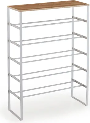 Produktbild von Karin Schuhschrank 6 Regalböden weiß, Eiche Nachbildung.