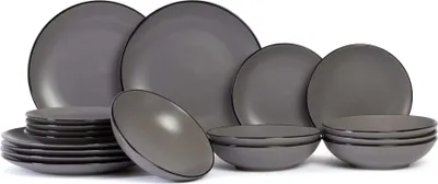 Produktbild von Cosy & Trendy Geschirrset Speckle Grau 18-teilig