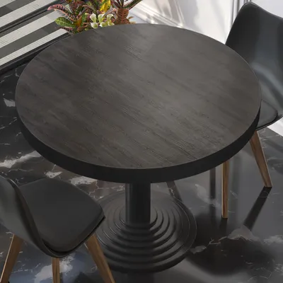 Produktbild von BRASIL | Gastro Tischplatte | Ø 50 cm | Wenge | Rund | Gastro Tischplatte