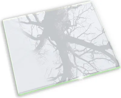 Produktbild von Grabkerze Untersetzer Glastafel Gummifüße Motiv - 60x52 cm - Weiße Farbe