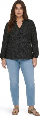 Produktbild von joella damen bluse plus size - schwarz, XXXL