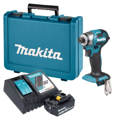 Productafbeelding van Makita DTD 173 RG1E accu-slagmoersleutel 18 V 180 Nm 1/4" borstelloos + 1x accu 6,0 Ah + oplader + koffer