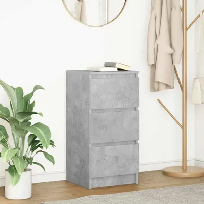 Immagine prodotto di vidaXL Credenza grigio cemento 37,5x35x76 cm materiale a base di legno