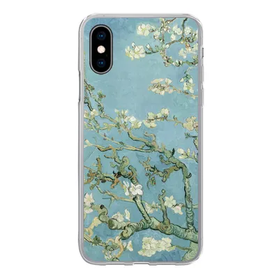 Produktbild von MuchoWow® Handyhülle Schutzhülle Hülle für iPhone X Mandelblüte - Van Gogh - Kunst Silikon Softcase Handy Hülle - Handyhülle
