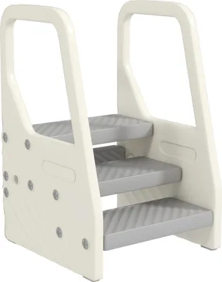 Produktbild von AIYAPLAY Tritthocker mit 3 Stufen, Kinderhocker Bad höhenverstellbar, Klohocker
