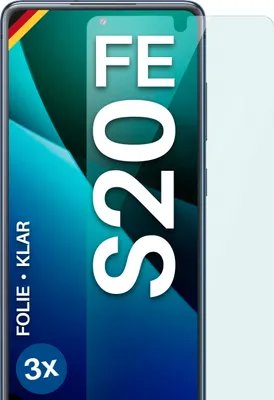 Produktbild von moex® 3x Schutzfolie kompatibel mit Samsung Galaxy S20 FE - Displayschutzfolie dünn Folie, Klar
