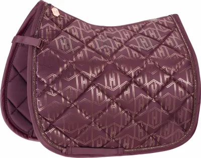 Produktbild von Eskadron HERITAGE Schabracke " GLOSSY " mit Kordel - Kristallkordel - Kordel Form - Dressur Farbe - cassis