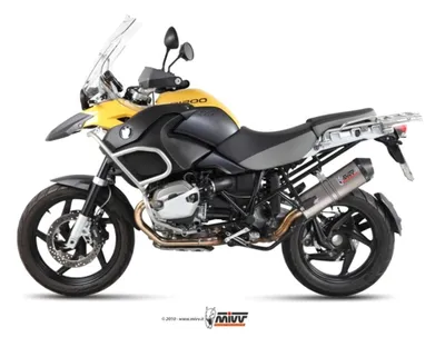 Image de MIVV Ovale Slip-On échappement approuvé titane carbone embout R 1200 GS/Adventure 2010-2012