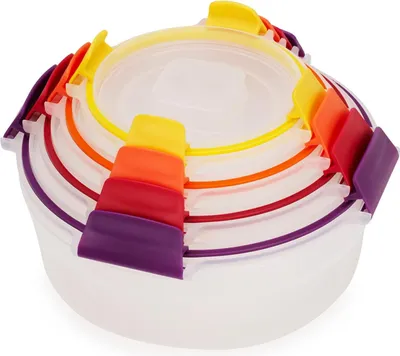 Obrázek produktu pro Joseph Joseph Nest Lock 4-tlg. Frischhaltedosen-Set Rund Mehrfa