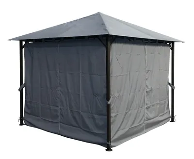 Produktbild von 4 Seitenteile für Pavillon Nizza 3x3m Seitenwand Grau RAL 7012