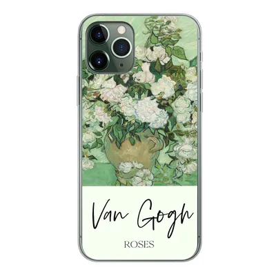 Produktbild von MuchoWow® Handyhülle Schutzhülle Hülle für iPhone 11 Pro Malerei - Blumen - Van Gogh Silikon Softcase Handy Hülle - Handy