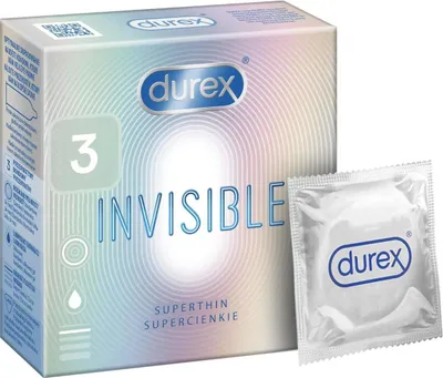 Produktbild von 36 Stück Durex Invisible Kondome extra dünn für intensives Empfinden beim Sex