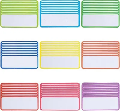 Produktbild von Magnetische Etiketten - vielseitige Anwendung - 54 Stück - hochwertiges Kunststoffpapier - 8 x 3 cm